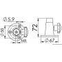 Projecteur Halogène Night Eye fixation sur socle