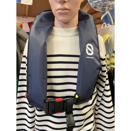 Gilet gonflable Ocean Safety XF auto sans harnais - Bleu marine