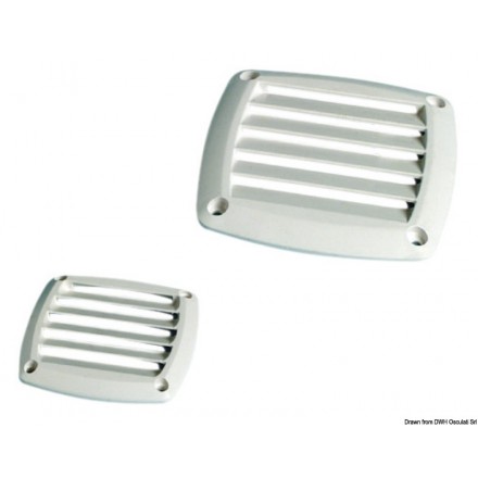 Grille d'aération plastique blanc