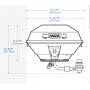 Barbecue de bord Marine Kettle 3 Gaz Magma