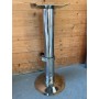 Pied de table télescopique en inox H max 750 mm