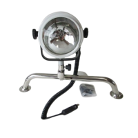 Projecteur Halogène Night Eye en laiton chromé fixation sur balcon